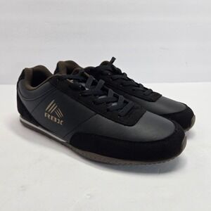 RBX Men's Black Sneakers Size US 10 EUR 43 Casual Athletic Shoes Lace-Up